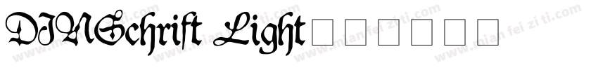 DINSchrift Light字体转换